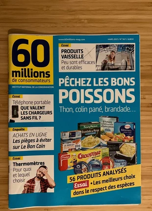60 millions de consommateurs - Magazine, condition: Good, €1.50, €2.28 includes Buyer Protection
