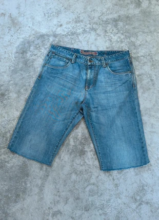 short en jean bleu délavé vintage taille 43/44, brand: Vintage Dressing, condizioni: Ottime, taglia: IT 44 | W34, €17.00, €18.55 include la Protezione acquisti Pro