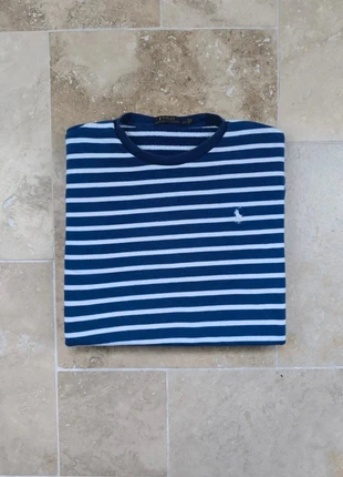 Pull col rond Ralph Lauren - homme S 100% coton - Marinière logo blanc - Excellent état, marque: Ralph Lauren, état: Très bon état, taille: S, 50,00 €, 53,20 € Protection acheteurs (Pro) incluse