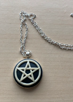 Necklace Pentagram Vintage Cameo | Halloween Goth Gothic Alt, brand: gothic, condition: New without tags, £11.00, £12.25 includes Buyer Protection