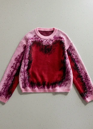 Pull rose dégradé rouge / abstract / cozy / warm / soft knit, marque: RoseMist™, état: Très bon état, taille: M / 38 / 10, 79,90 €, 84,60 € Protection acheteurs incluse