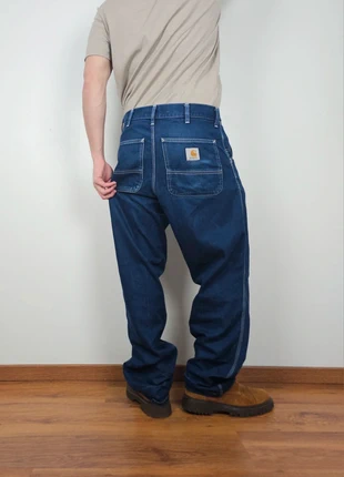 Carhartt WIP Simple Pant W33 L32 coupe large denim bleu foncé, marca: Carhartt, estado: Muito bom, tamanho: PT 42 | W33, €50.00, €53.20 inclui Proteção do Comprador Pro