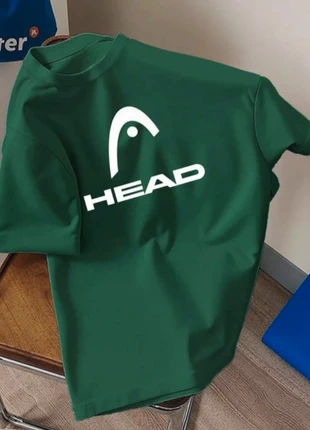 T-shirt vert avec inscription head blanche, merk: Vintage Dressing, staat: Nieuw zonder prijskaartje, maat: M, € 10,00, € 11,20 inclusief Kopersbescherming