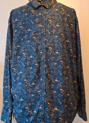 Chemise bleue manches mon à motif coupe regular, marque: Armand Thiery, état: Très bon état, taille: XL, 7,00 €, 8,05 € Protection acheteurs incluse