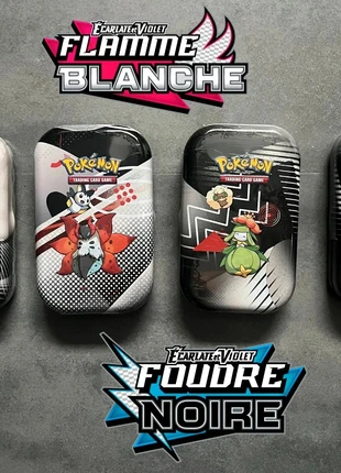 Mini Tins Pokémon EV10.5 Foudre Noire et Flamme Blanche, marque: Pokémon, état: Neuf avec étiquette, 60,00 €, 63,70 € Protection acheteurs incluse