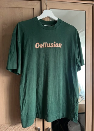 Collusion Oversized Green T-shirt, brand: Collusion, condition: Good, size: S / 8, £3.00, £3.85 includes Buyer Protection