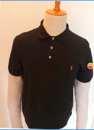 Polo Ralph Lauren custom slim fit noir logo brodé premium pour homme taille L - 180cm, merk: Ralph Lauren, staat: Heel goed, maat: L, € 23,00, € 24,85 inclusief Kopersbescherming Pro