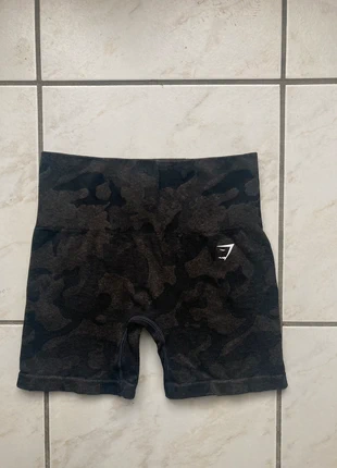 Short Gymshark taille XS couleur marron noir, marca: Gymshark, estado: Muito bom, tamanho: XS / 34 / 6, €13.00, €14.35 inclui Proteção do Comprador Pro