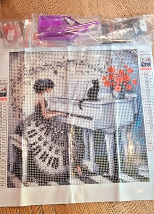 Peinture diamant 30x30cm pianiste, brand: Diamant, condition: New without tags, size: Preemie, up to 44cm, €10.00, €11.20 includes Buyer Protection Pro