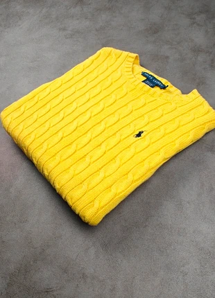 Pull Femme Torsadé Ralph Lauren col rond | taille S | jaune logo brodé, marque: Ralph Lauren, état: Très bon état, taille: S / 36 / 8, 49,00 €, 52,15 € Protection acheteurs incluse