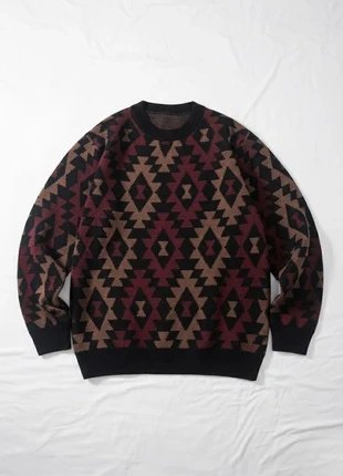 Pull en tricot géométrique vintage, merk: Vintage Dressing, staat: Heel goed, maat: L, € 44,99, € 47,94 inclusief Kopersbescherming