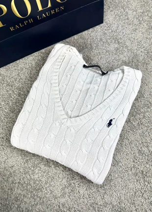 Pull col V / torsadée / crewneck Ralph Lauren -S, brand: Ralph Lauren, condizioni: Ottime, taglia: S / IT 40 / EU 36, €55.00, €58.45 include la Protezione acquisti