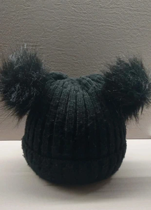 Cappellino bimba con due pon pon OVS, marque: OVS, état: Bon état, taille: Universel, 3,79 €, 4,68 € Protection acheteurs incluse