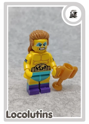 🚂 Figurine LEGO catcheur champion trophée, merk: LEGO, staat: Heel goed, maat: Universeel, € 4,00, € 4,90 inclusief Kopersbescherming Pro