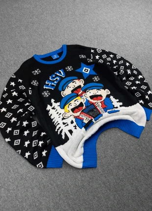 Pull Rare Football Club Hamburg Vintage 80s Maille Multicolore à Motifs Imprimé Brodé "Cartoon" (XL), marke: Vintage Dressing, zustand: Sehr gut, größe: XL, 49,00 €, 52,15 € beinhaltet Vinted-Käuferschutz Pro