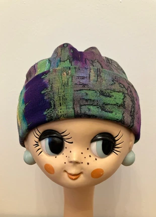 Twirly Cap Haube Schal Grün Lila, marque: KINDL Wien, état: Neuf sans étiquette, taille: Taille unique, 15,00 €, 16,45 € Protection acheteurs incluse