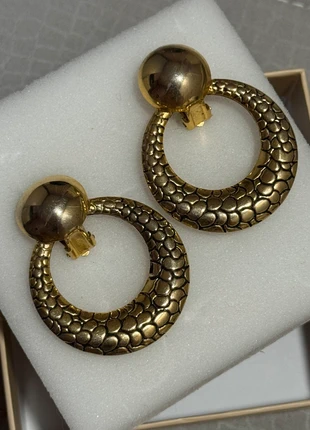 Orecchini Vintage a clip color oro, marque: Vintage Chic, état: Très bon état, 10,00 €, 11,20 € Protection acheteurs incluse