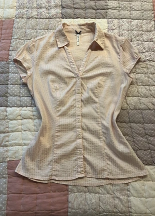 coquette light pink button babydoll shirt prairie siren office, marque: COQUETTE, état: Très bon état, taille: M / 38 / 10, 30,00 €, 32,20 € Protection acheteurs (Pro) incluse