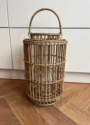 Maisons du monde rotan lantaarn - windlicht, merk: Maisons du Monde, staat: Nieuw zonder prijskaartje, € 25,00, € 26,95 inclusief Kopersbescherming