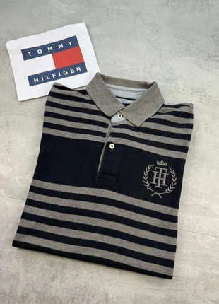 Polo Tommy Hilfiger taille M gris bleu marine vintage 100% coton, brand: Tommy Hilfiger, condition: Very good, size: M, €9.00, €10.15 includes Buyer Protection Pro