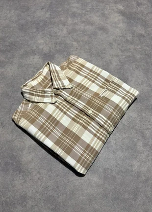 Chemise Manches Courtes Chevignon Marron et Blanc Style BRB Vintage Logo Brodé / Taille L, merk: Chevignon, staat: Heel goed, maat: L, € 6,90, € 7,95 inclusief Kopersbescherming Pro