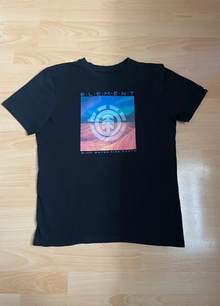 T-shirt noir élément avec logo imprimé taille XS, marke: Element, zustand: Sehr gut, größe: XS, 3,00 €, 3,85 € inklusive Vinted-Käuferschutz