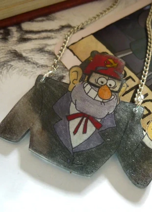 Collier Gravity Falls, brand: Fait Main, condition: Good, €8.50, €9.63 includes Buyer Protection
