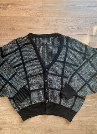 Gilet cardigan vintage années 80 noir/gris taille M, brand: Vintage Dressing, condition: Very good, size: M, €19.00, €20.65 includes Buyer Protection Pro