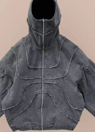 Veste zippée grise structurée – style techwear / streetwear oversize 🔥, brand: Vintage Dressing, condizioni: Ottime, taglia: L, €55.20, €58.66 include la Protezione acquisti Pro