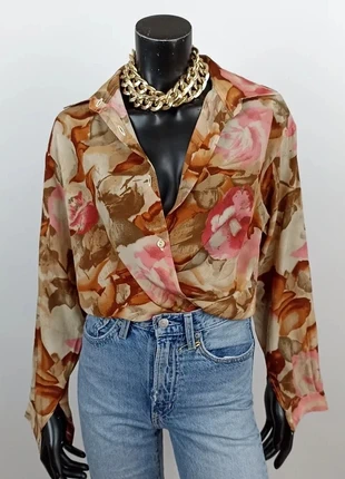Vintage silk floral chic button up long sleeve blouse EU38/M SHR8, marque: Vintage Dressing, état: Très bon état, taille: M / 38 / 10, 22,00 €, 23,80 € Protection acheteurs incluse