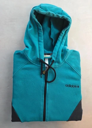 adidas neo hoodie zippé bicolore turquoise & gris M streetwear vintage, merk: adidas, staat: Heel goed, maat: M, € 20,00, € 21,70 inclusief Kopersbescherming