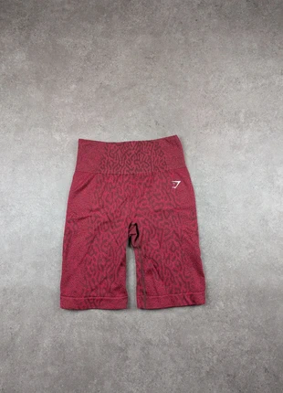 Shorts Cycliste Gymshark Adapt Seamless Push Up Scrunch | Animal Rouge Bordeaux | Taille M | Femme, marca: Gymshark, estado: Muito bom, tamanho: M / 38 / 10, €20.00, €21.70 inclui Proteção do Comprador