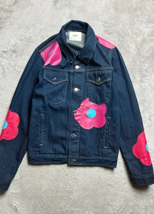 Veste en jean Arte bleu brut à motif fleur rose taille M, merk: Arte, staat: Heel goed, maat: M, € 130,00, € 137,20 inclusief Kopersbescherming