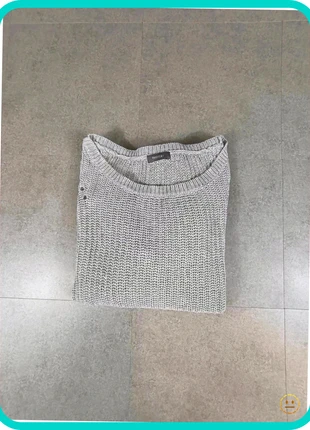 Pull hiver femme gris effet chemise en dessous blanc - taille M - très bon état, staat: Heel goed, maat: M / 38 / 10, € 2,00, € 2,80 inclusief Kopersbescherming