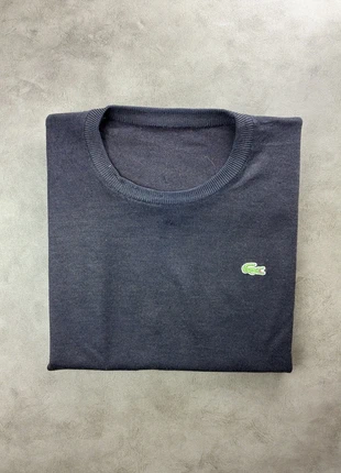 Pull col rond Lacoste bleu pour homme taille L, brand: Lacoste, condition: Very good, size: L, €20.00, €21.70 includes Buyer Protection