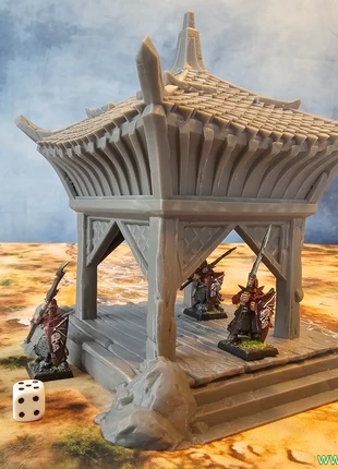 Temple de Cathay - Oriental Building Temple - terrain wargame, marque: Impression 3D terrain wargame, état: Neuf sans étiquette, 20,00 €, 21,70 € Protection acheteurs (Pro) incluse