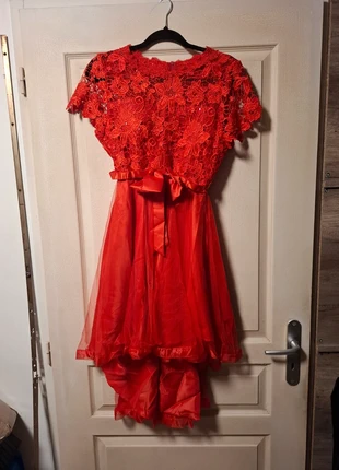 Robe rouge asymétrique, marque: Fashion Style, état: Neuf avec étiquette, taille: L / 40 / 12, 15,00 €, 16,45 € Protection acheteurs incluse