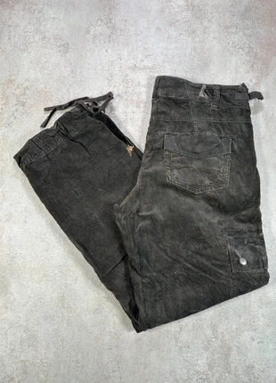 Pantalon cargo En Velours Côtelé / Corduroy cabi noir coton robuste, coupe ample; taille 10, marca: Vintage Dressing, estado: Bueno, tamaño: XXL / 44 / 16, 5,00 €, 5,95 € Protección al comprador Pro incluida