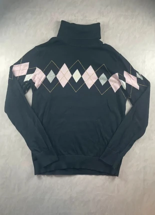 Pull à Col Roulé Tommy Hilfiger, Logo Brodé, Noir et Rose, Taille M, marque: Tommy Hilfiger, état: Très bon état, taille: M / 38 / 10, 13,00 €, 14,35 € Protection acheteurs (Pro) incluse