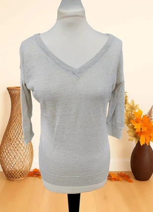 Pull col V beige fil doré 💛, brand: Women Only, condizioni: Ottime, taglia: S / IT 40 / EU 36, €6.00, €7.00 include la Protezione acquisti