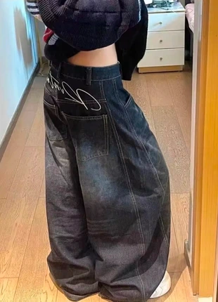 Jean baggy y2k style vintage rétro streetwear femme taille M, marca: y2k, estado: Novo sem etiquetas, tamanho: M / 38 / 10, €69.00, €73.15 inclui Proteção do Comprador