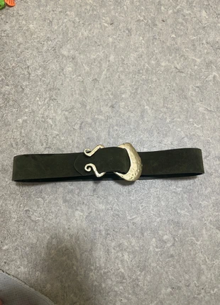 MNG dark khaki medium suede belt, brand: MNG, condition: New without tags, size: 38 inches, £7.50, £8.58 includes Buyer Protection