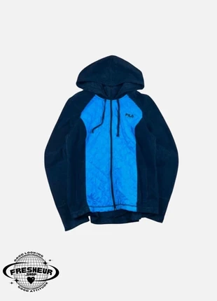 Veste à Capuche Fleece Polaire à Zip Sweat Fila Noir, Bleu Class Hiver Femme - L (C267), marque: FILA, état: Très bon état, taille: L / 40 / 12, 16,00 €, 17,50 € Protection acheteurs (Pro) incluse