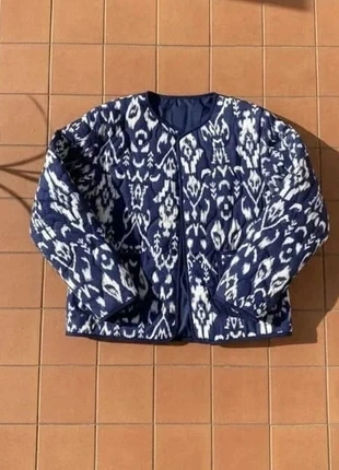 Veste légère imprimé bleu blanc, manches longues, taille M, style bohème chic, brand: Ysera, condition: Very good, size: M / 38 / 10, €54.99, €58.44 includes Buyer Protection Pro