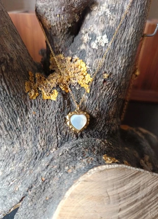 Collier IG Style doré plaque or – cœur nacre perle imitation – acier inox– coeur gravé neuf, brand: collier inox plaque or coeur nacre, condition: New with tags, €5.00, €5.95 includes Buyer Protection