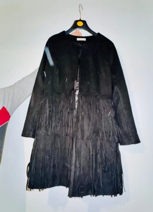 Manteau noir en daim, marque: Boutique indépendante, état: Très bon état, taille: XXL / 44 / 16, 7,00 €, 8,05 € Protection acheteurs incluse