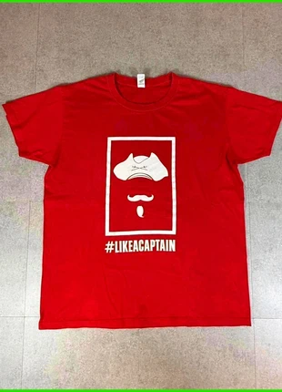 T-shirt rouge homme taille L - #likeacaptain, estado: Muy bueno, tamaño: L, 1,00 €, 1,75 € Protección al comprador incluida