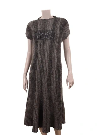 Robe pull / robe longue en maille Save The Queen – grise chinée – taille L (40/42), brand: *Save the Queen!*, condizioni: Ottime, taglia: L / IT 44 / EU 40, €60.00, €63.70 include la Protezione acquisti