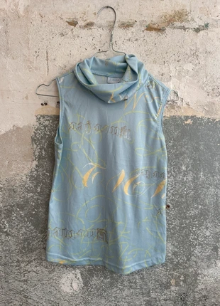 2000er Top mit coolem Print, merk: X-Mail, staat: Heel goed, maat: S / 36 / 8, € 10,00, € 11,20 inclusief Kopersbescherming