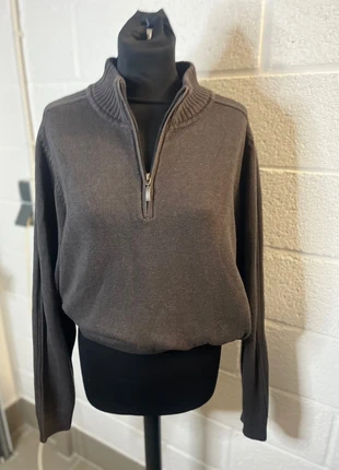 Pull homme femme pull d hiver  col zippé taille L marron glacé watson, merk: Watson, staat: Heel goed, maat: L / 40 / 12, € 12,00, € 13,30 inclusief Kopersbescherming